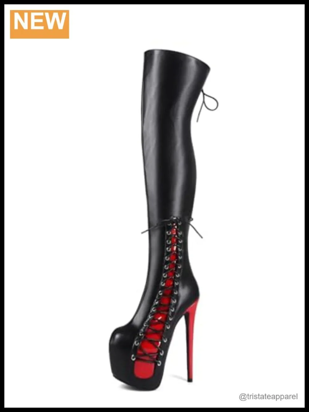 Handmade Over the Knee Stiletto Platform Boots, Microfiber, US5-19